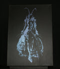 Myrmidon — Original Sgraffito on Canvas