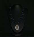 Lapis Lazuli & Spiral Pendant Necklace — One of a Kind