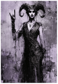 Horned Sorceress - Limited Edition Giclée Print
