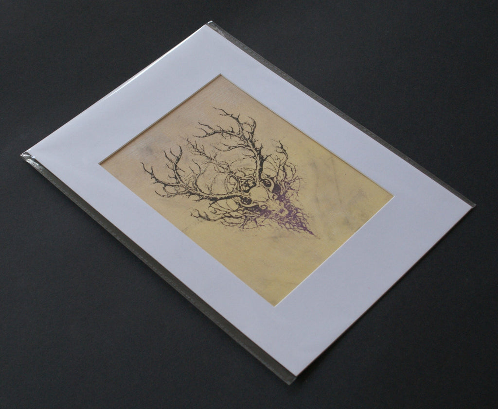 Print, FURTHUR, Art Print, monotype gel print, limited edition