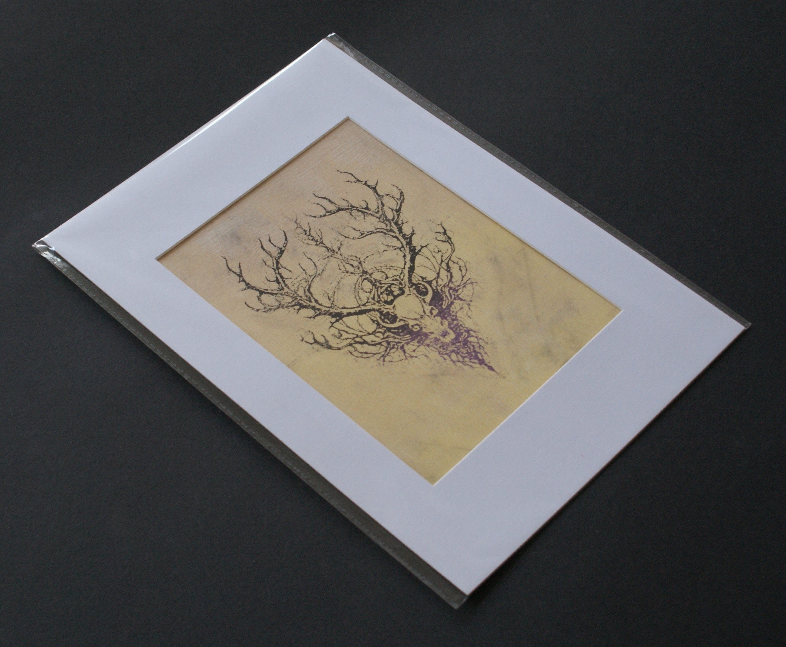 Print, FURTHUR, Art Print, monotype gel print, limited edition