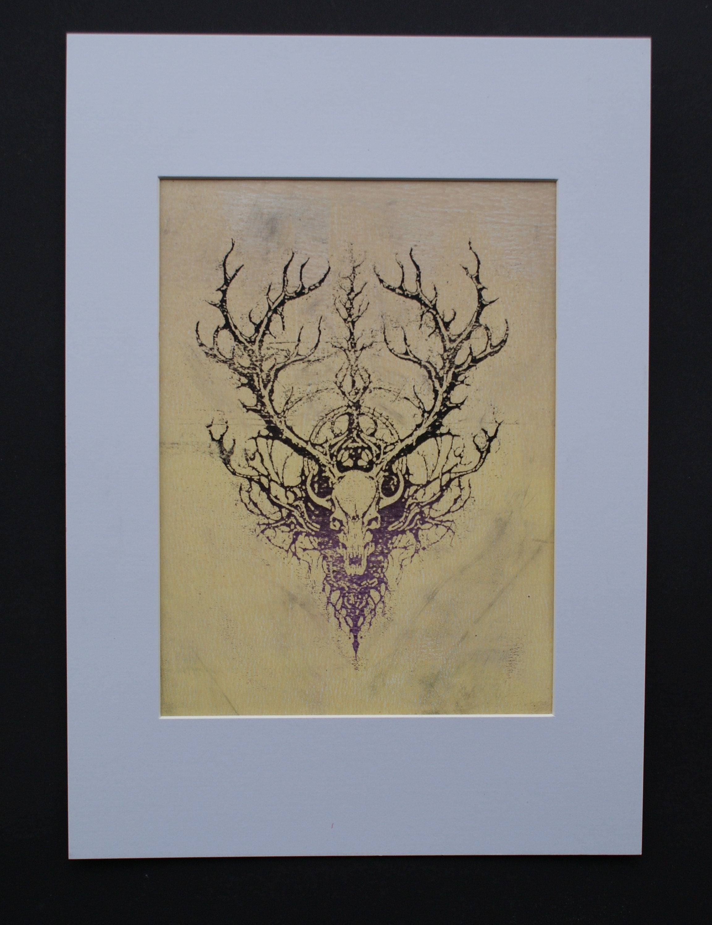 Print, FURTHUR, Art Print, monotype gel print, limited edition