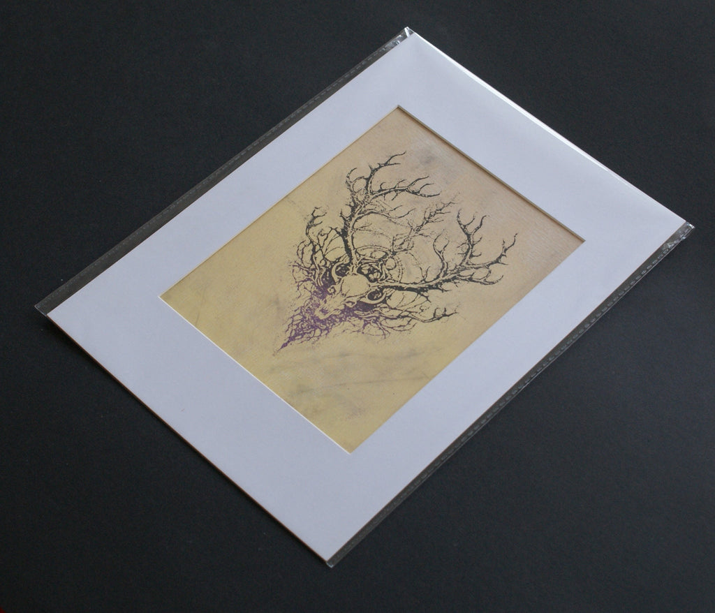 Print, FURTHUR, Art Print, monotype gel print, limited edition