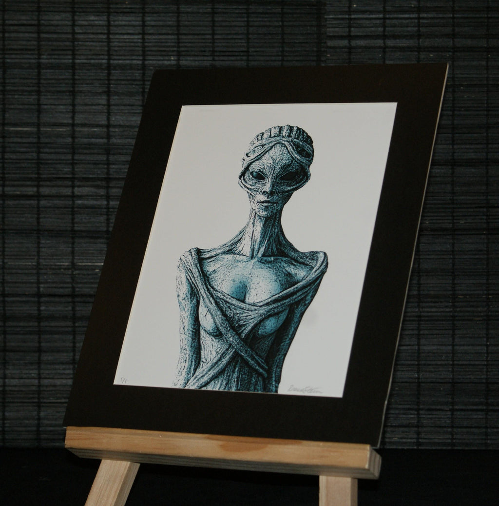 SILENT WATCHER, One of a Kind Sci Fi / Goth Art, Contemporary Artwork, Unique Art.