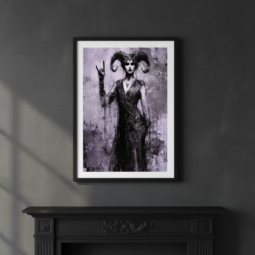 Horned Sorceress - Limited Edition Giclée Print
